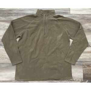 Cabela's 2XLT Men's Brown‎ 1/4 Zip Pullover Sweatshirt